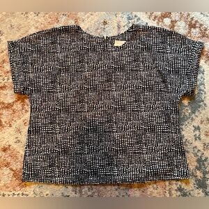 MELLODAY Black and White Blouse